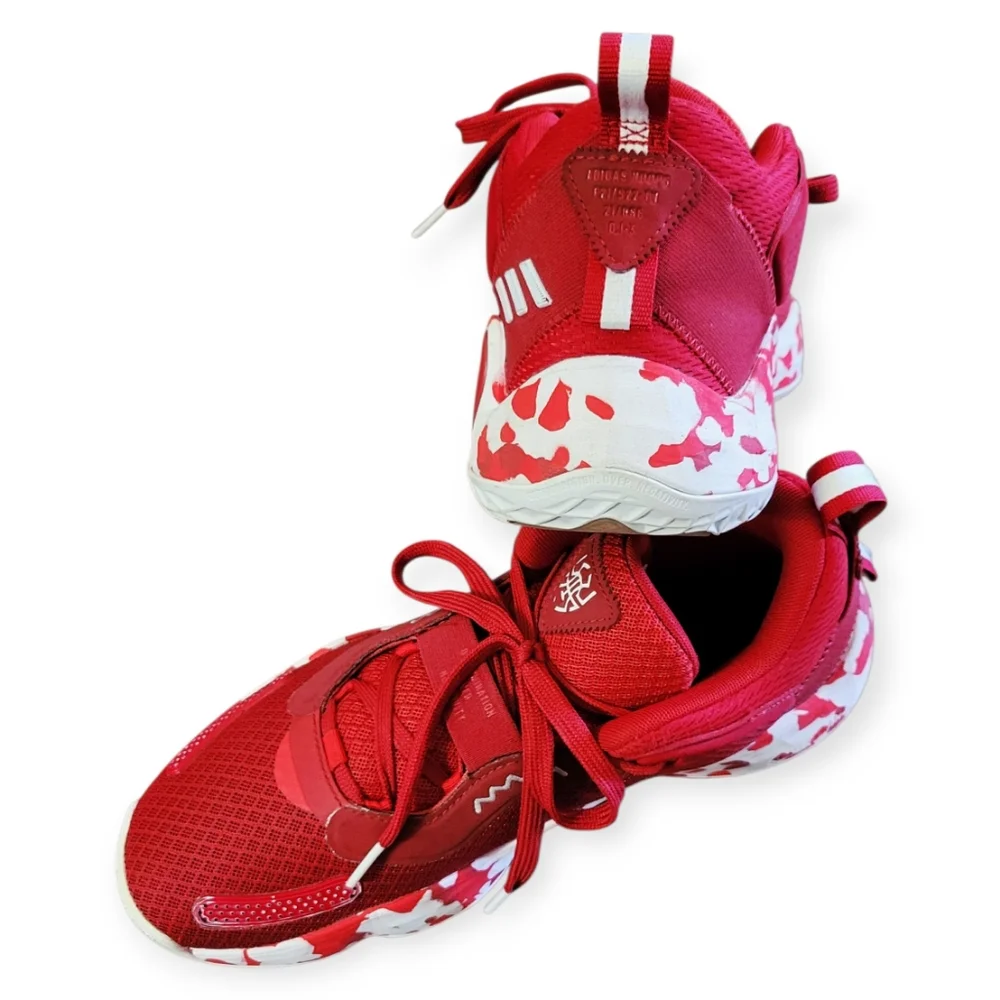 adidas Dovovan Mitchell Issue #3 D.O.N. Athletic Red And White Sneakers
